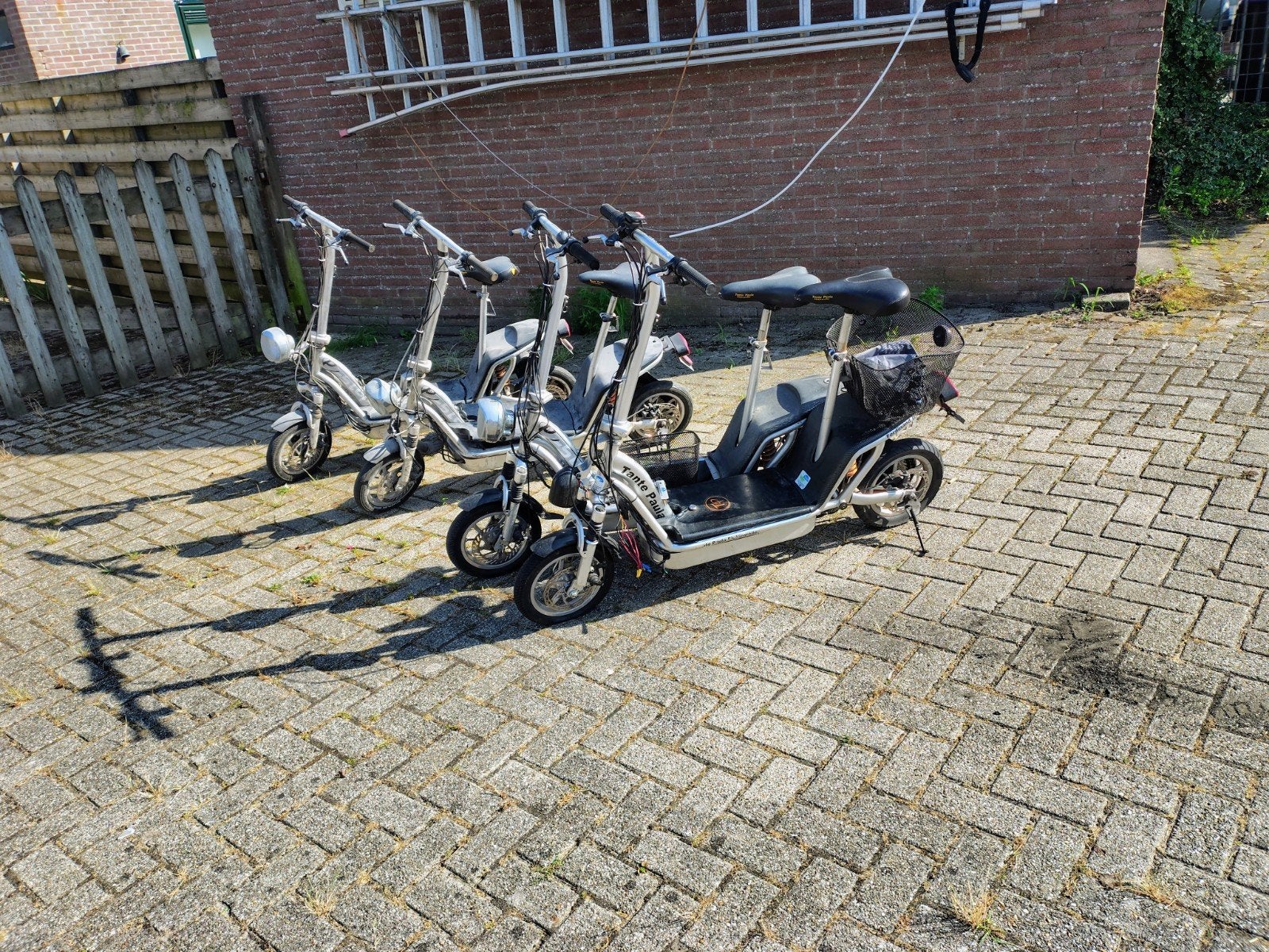 4 x Tante Paula  opknappers, Ophalen, Gebruikt, Elektrische step (E-scooter), Tante Paula