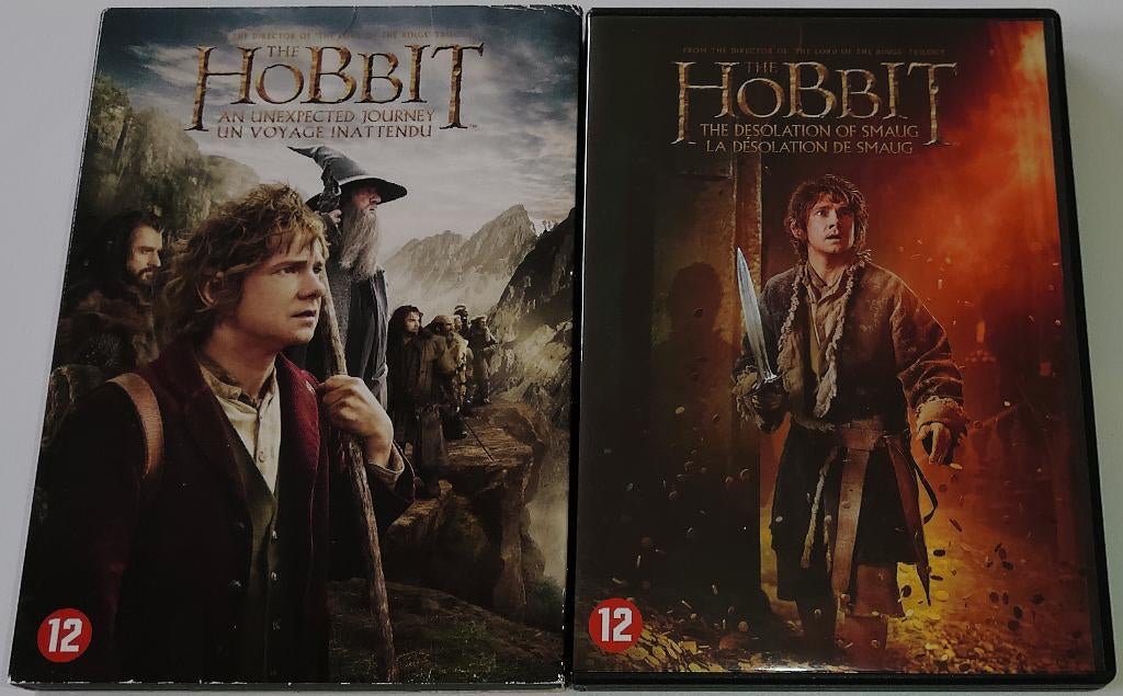 Film-Serie *** HOBBIT *** Deel 1 + 2, Vanaf 12 jaar, Ophalen of Verzenden, Zo goed als nieuw