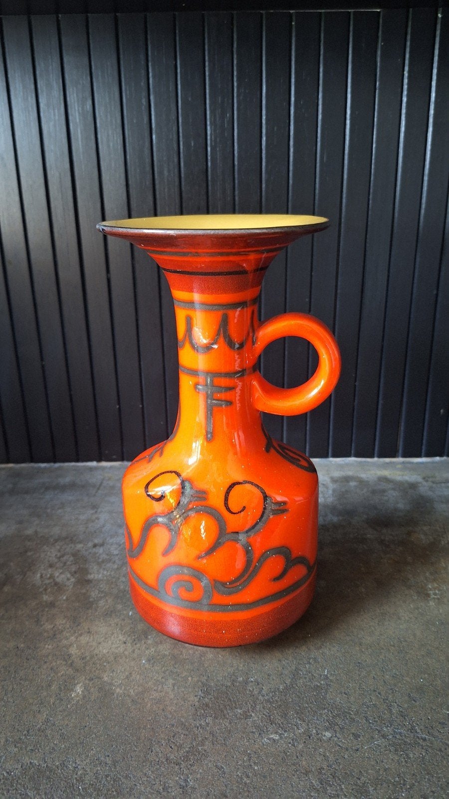 Design Vintage vaas Flora Gouda, Antiek en Kunst, Ophalen of Verzenden