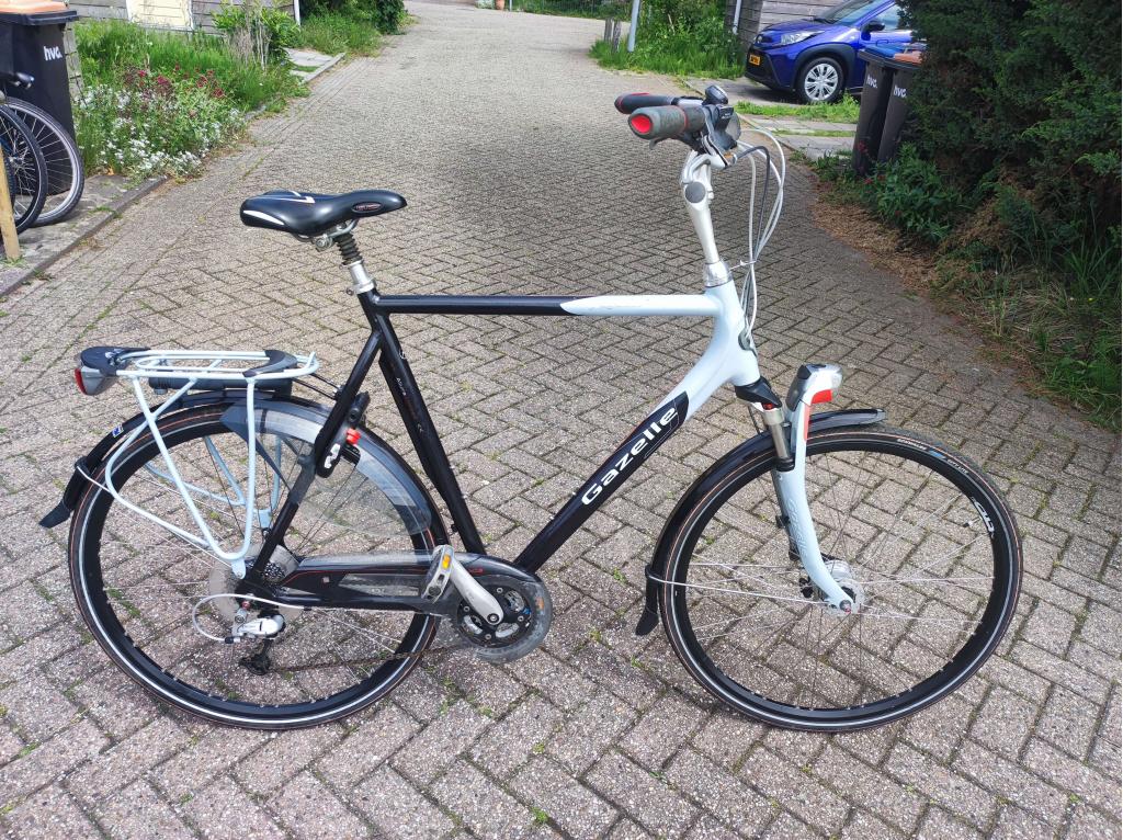 Gazelle extra hoge tourfiets met 27 speed, 28 inch, Gebruikt, Velgrem, Niet ingevuld