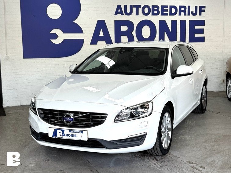 Volvo V60 1.5 T3 Polar+ dealer onderhouden, Stof, 4 cilinders, Wit, Origineel Nederlands