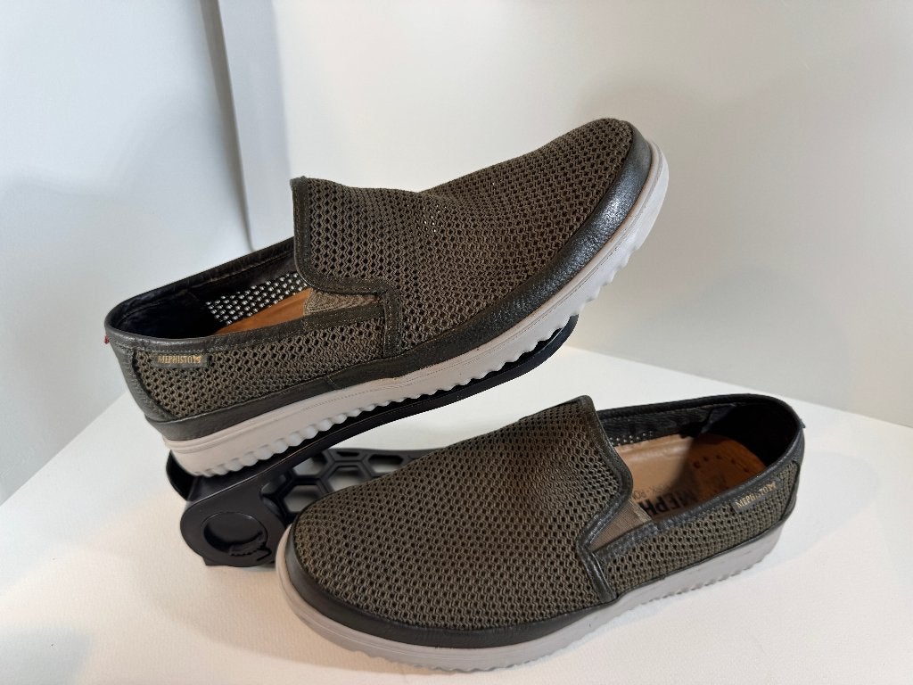 Mephisto terry khaki heren schoen zomer maat 45, Overige kleuren, Ophalen of Verzenden, Zo goed als nieuw, Mephisto