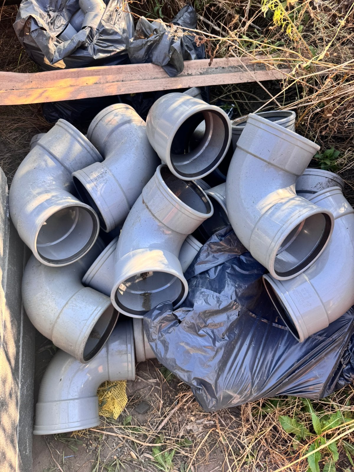 Partij Pvc koppelingen 160mm 80stuks voor €50, Bochten, Pvc, Nieuw, Ophalen of Verzenden
