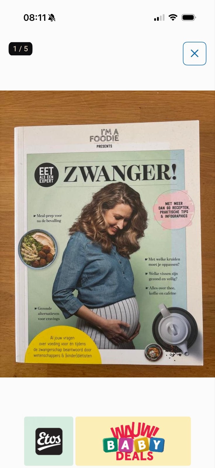 Eet als een expert Zwanger! - I'm a Foodie, Ophalen of Verzenden, Zo goed als nieuw, Zwangerschap en Bevalling