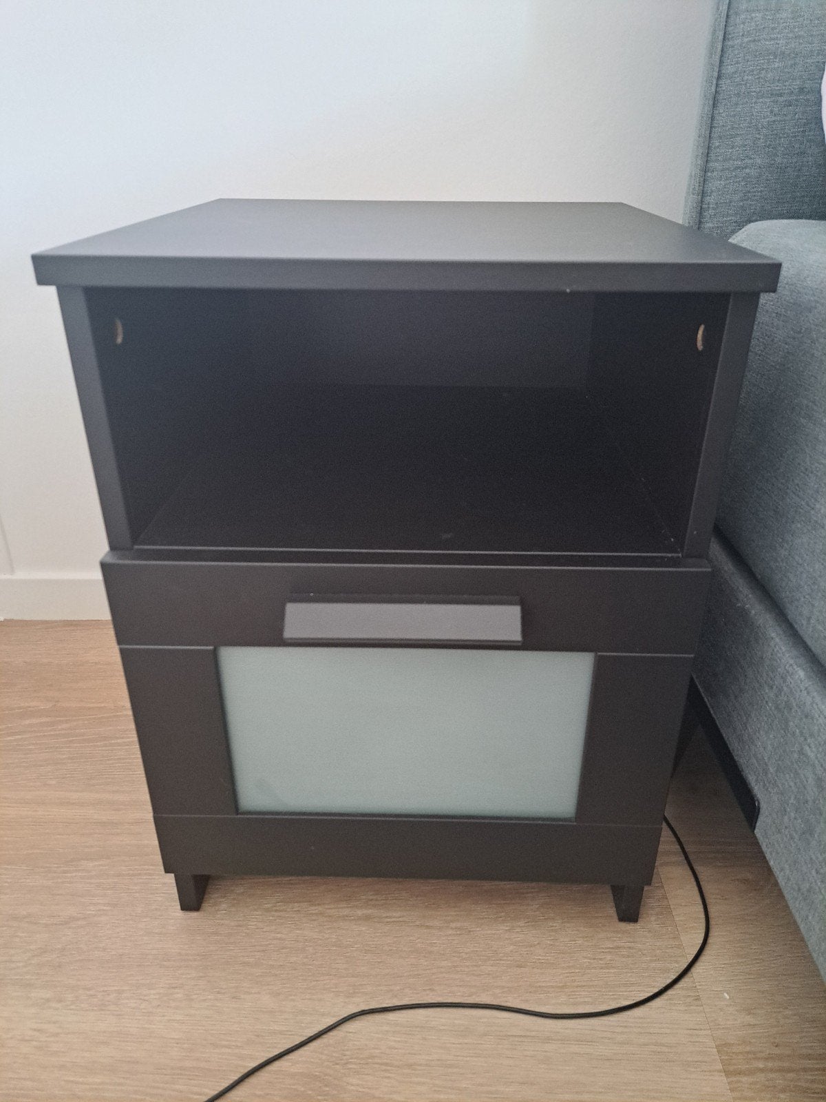 Nachtkastje Ikea Brimnes 2x, Ophalen, Gebruikt, Minder dan 45 cm