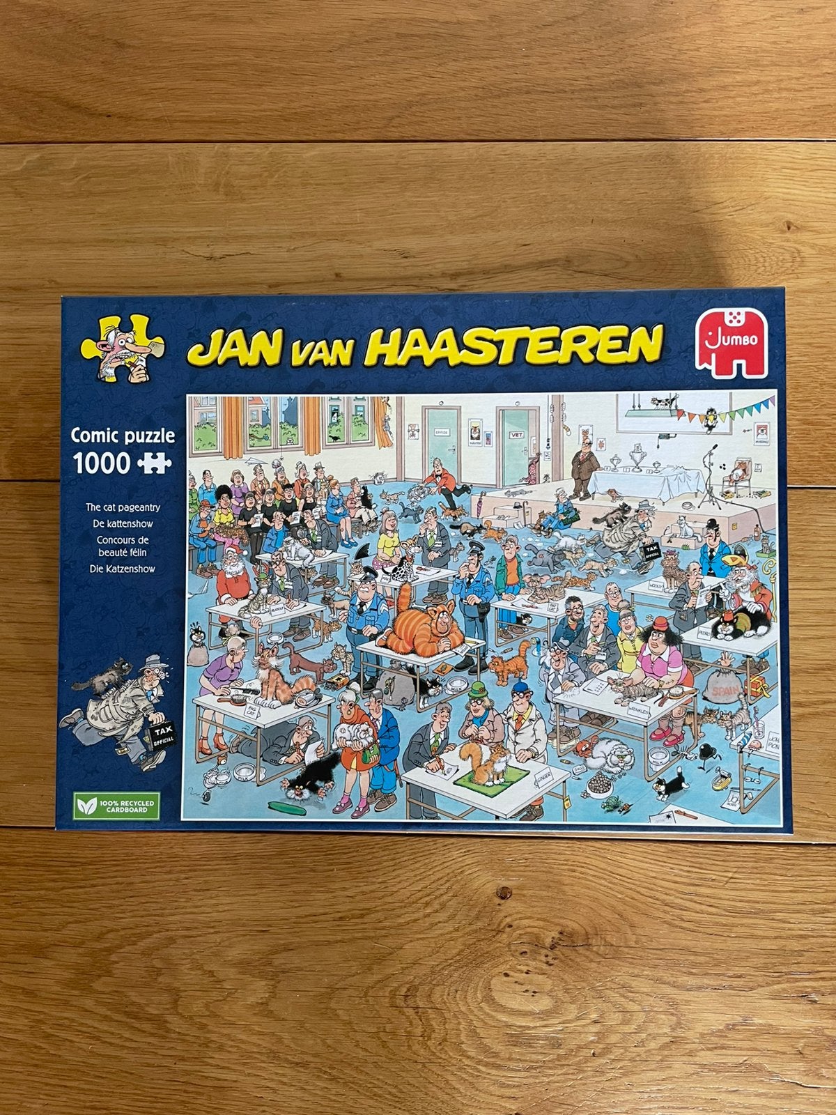 Jan van Haasteren puzzel de kattenshow, Ophalen of Verzenden, 500 t/m 1500 stukjes, Zo goed als nieuw, Legpuzzel