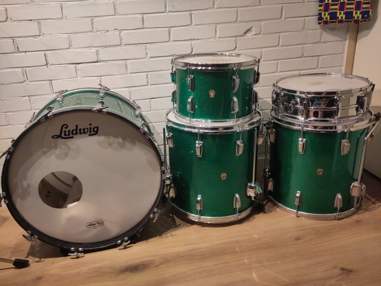 Ludwig Super classic 60's vintage + Supraphonic snare, Muziek en Instrumenten, Drumstellen en Slagwerk, Ophalen, Gebruikt, Ludwig