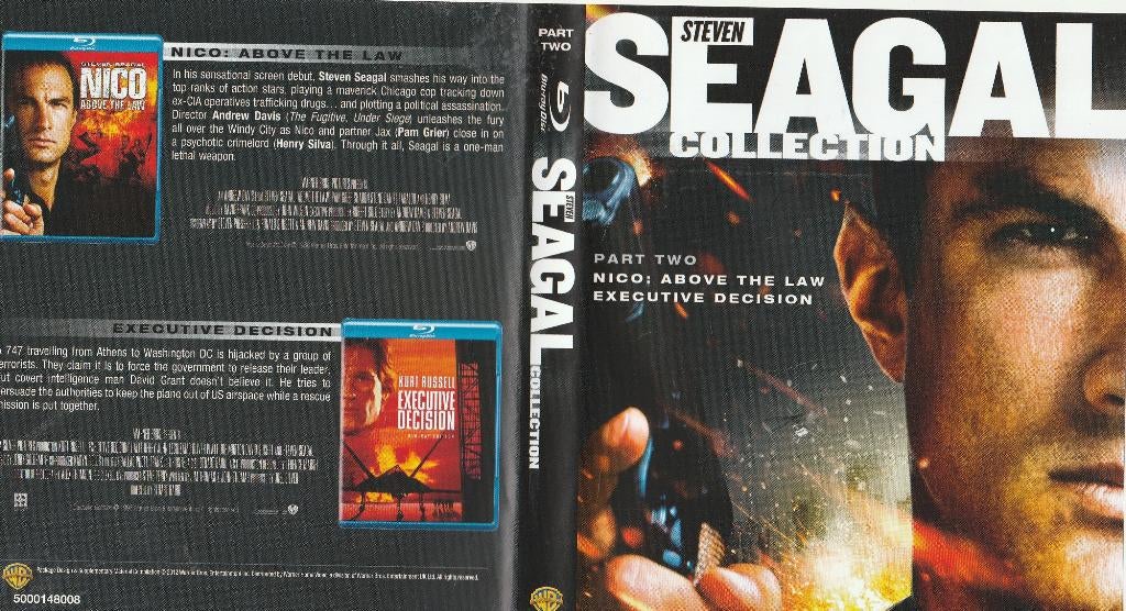 Steven Seagal Collection Part Two 3 speelfilm box, Cd's en Dvd's, Ophalen of Verzenden, Zo goed als nieuw, Actie, Boxset