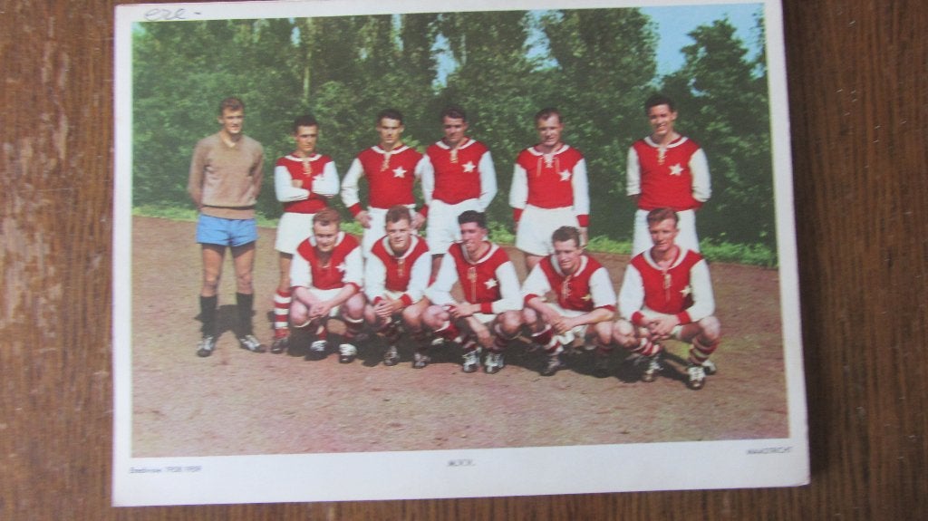 Esso voetbalplaten ere divisie 1958-1959, Ophalen of Verzenden, 1940 tot 1960, Gebruikt, Overige onderwerpen