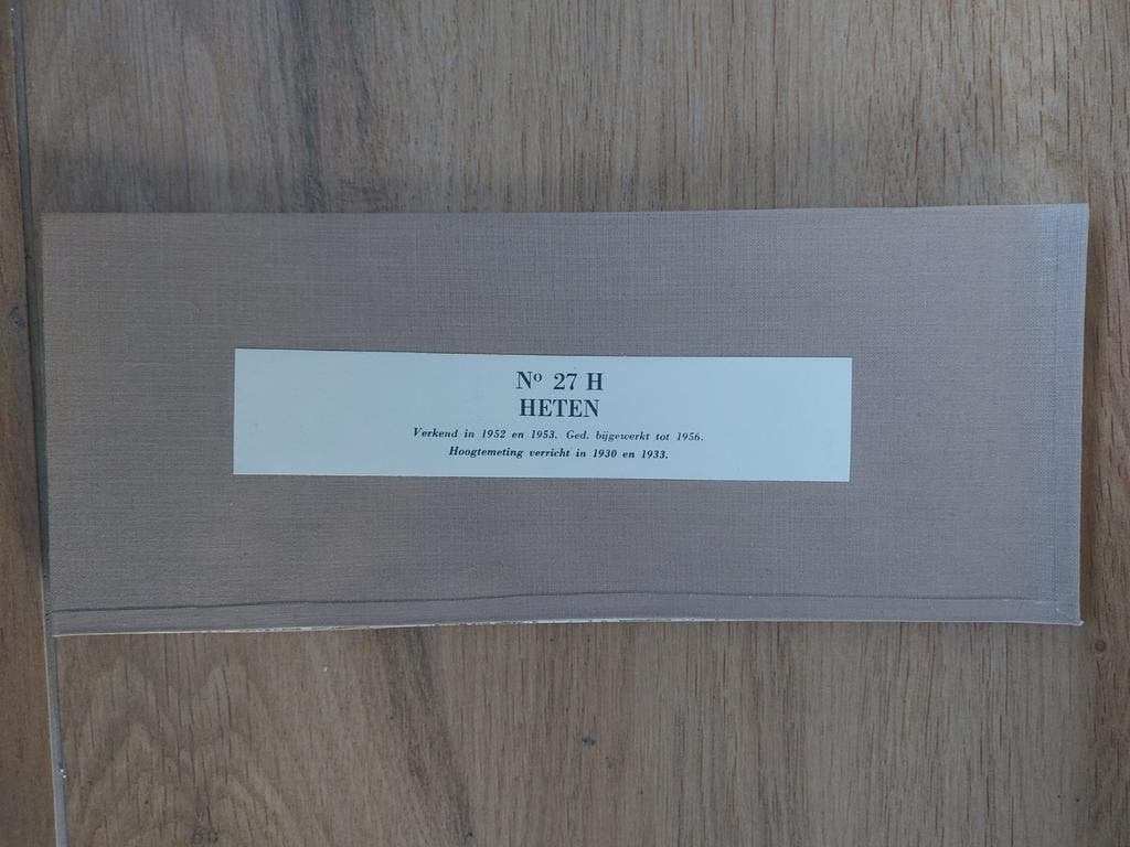 27H Heten Wezepe Lettele Schalkhaar Stafkaart uit 1956, Boeken, Topografische Dienst Nederland, Ophalen of Verzenden, 1800 tot 2000