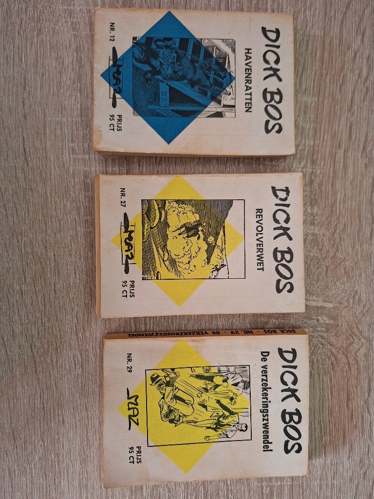 Dick Bos Stripboekjes 34 Stuks, Boeken, Stripboeken, Dick Bos, Meerdere stripboeken, Ophalen, Gelezen