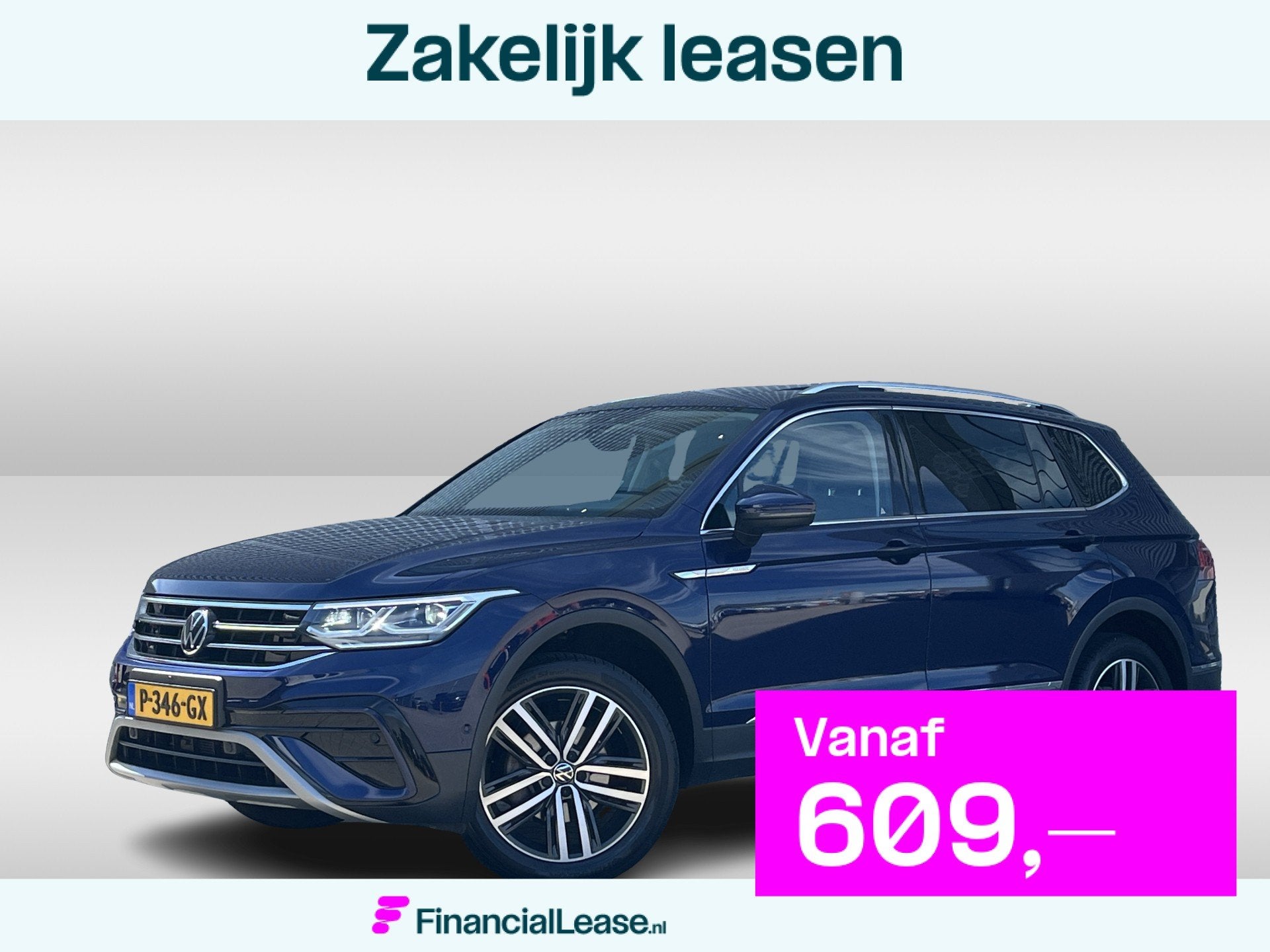 Volkswagen Tiguan Allspace 1.5 TSI Elegance / Panoramadak /, 12 maanden, Blauw, Alcantara, Origineel Nederlands