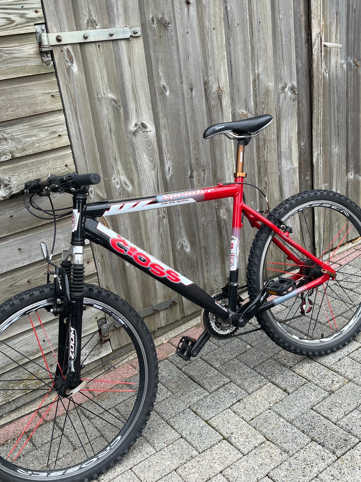 Cross Mountainbike - Zwart/Rood, Gebruikt, Ophalen, Gebruikt