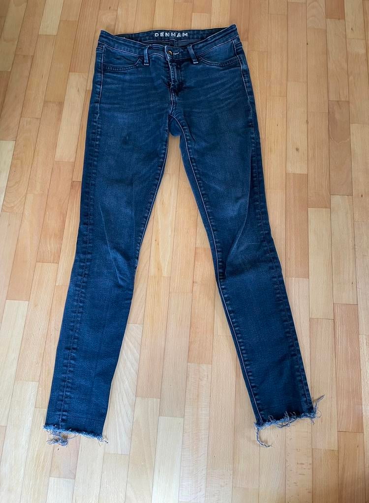 Denham spray jeans super tight fit 27/30 stretch used look, Denham, Blauw, Ophalen of Verzenden, Zo goed als nieuw
