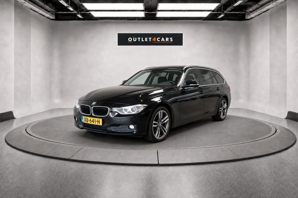 BMW 3 Serie Touring 318D | Automaat | High Executive | Panor, Auto's, Automaat, Zwart, Leder, Diesel