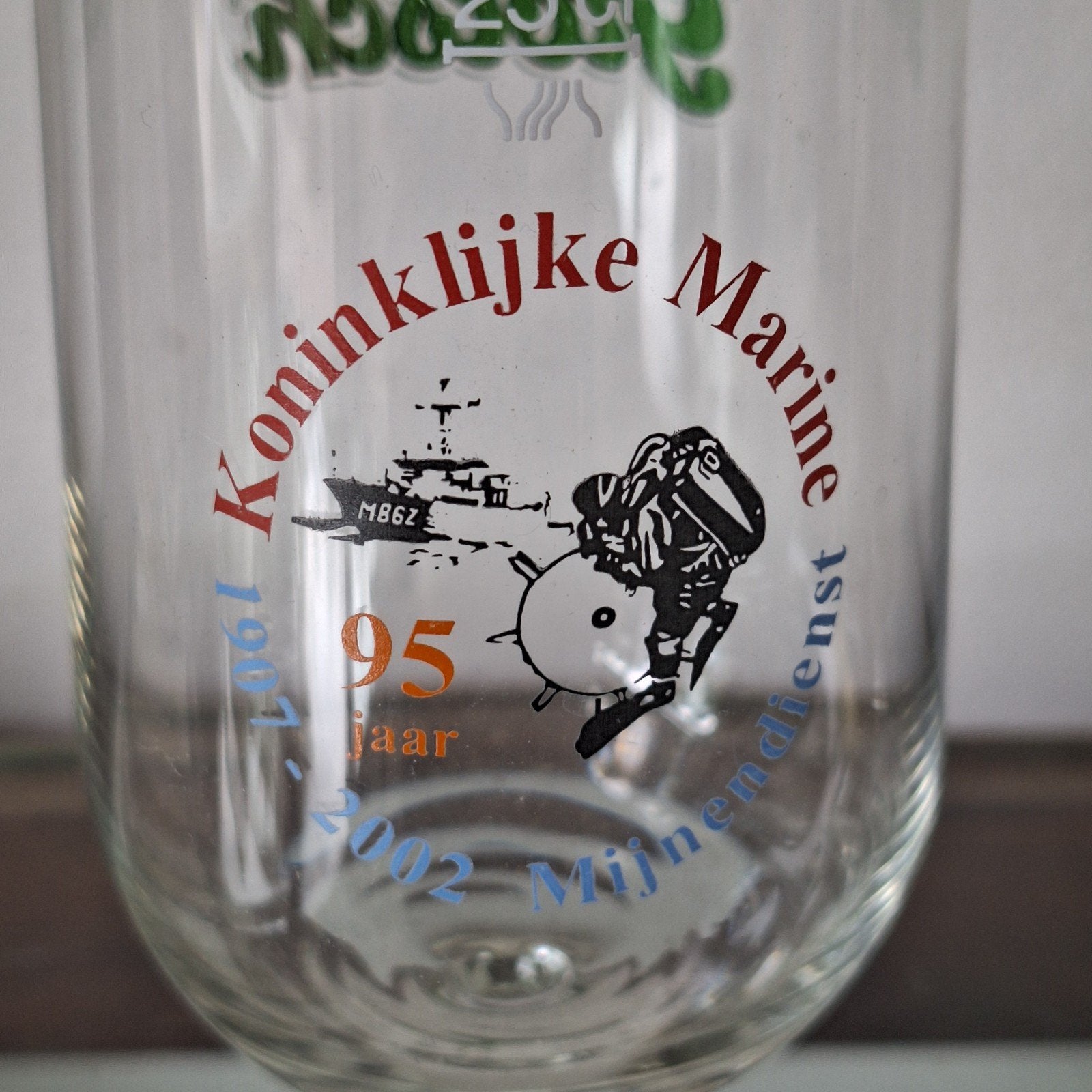 Grolsch Mijnendienst Koninklijke Marine bierglas glas, Verzamelen, Biermerken, Ophalen of Verzenden, Zo goed als nieuw, Glas of Glazen