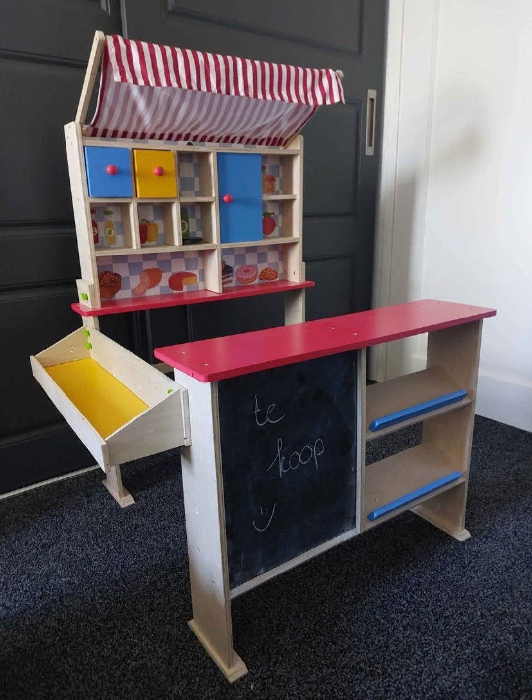 Houten Speelgoedwinkel / Marktkraam voor Kinderen, Ophalen, Gebruikt