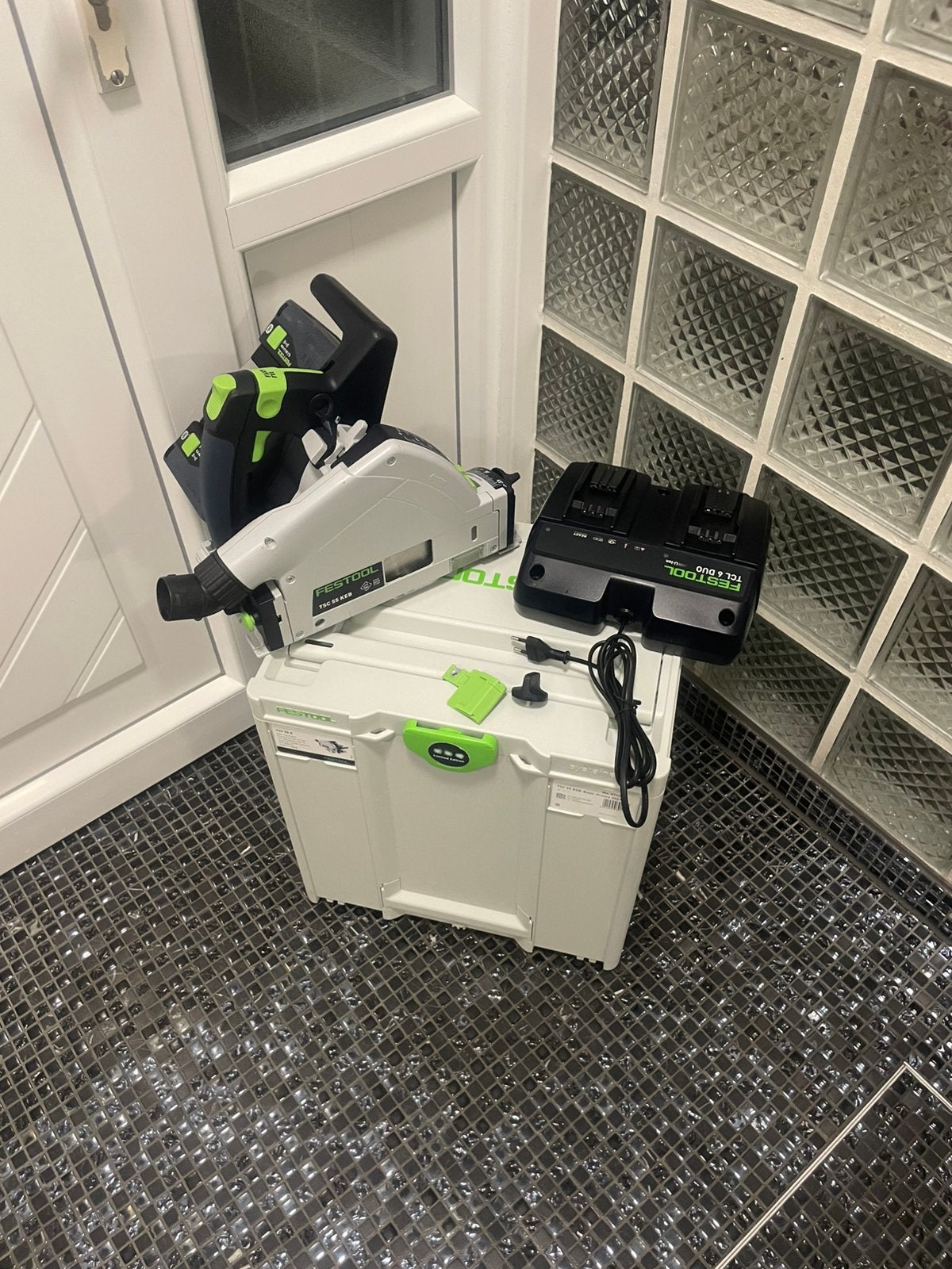 Festool TSC 55 KEB-18V Li-Ion Accu Invalcirkelzaag, Invalzaag, Ophalen of Verzenden, Zo goed als nieuw, 30 tot 70 mm