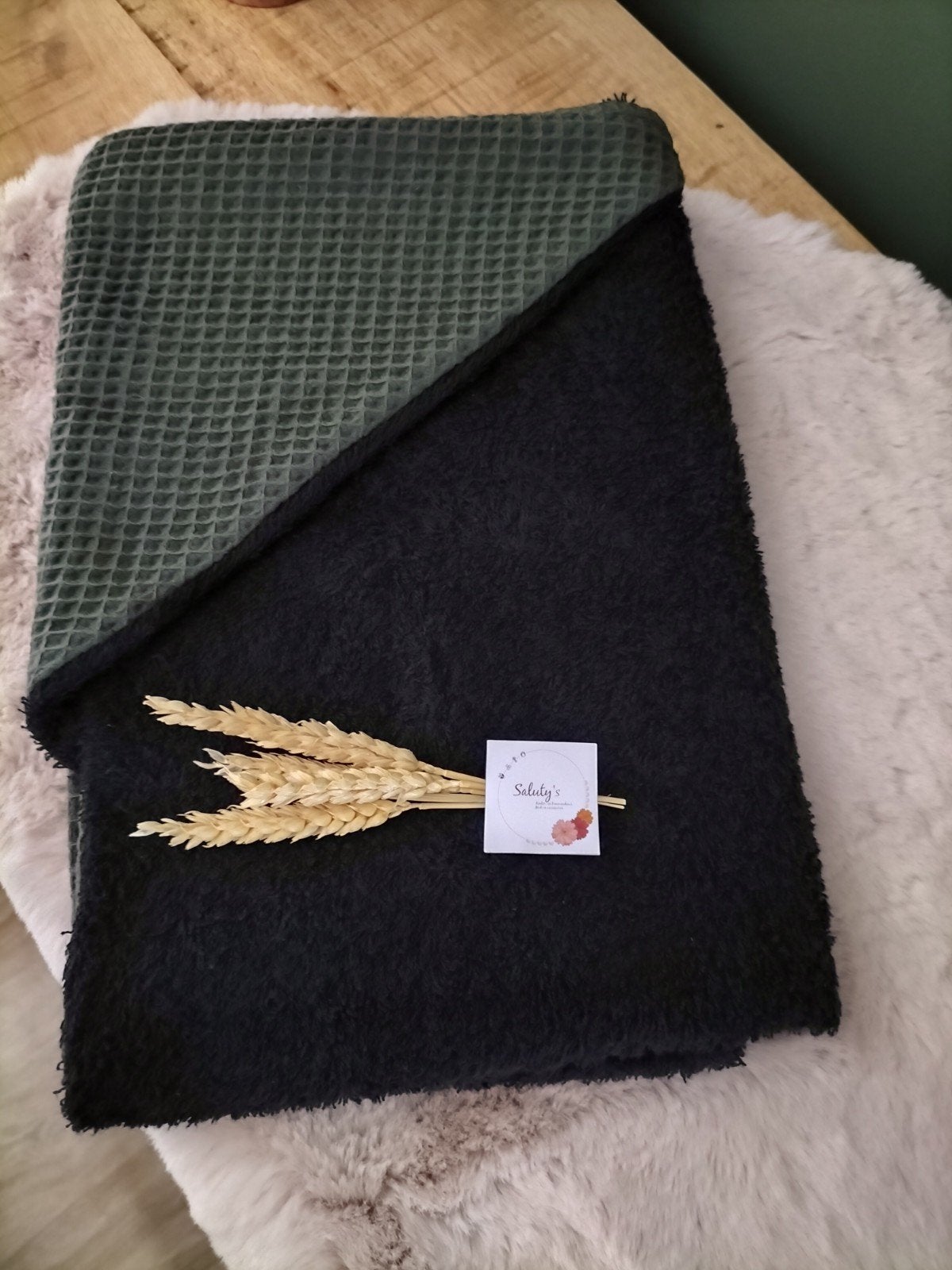 Nieuw handgemaakt • Grote Baby badcape, Overige typen, Nieuw, Ophalen of Verzenden, Saluty's kinder- en kraamcadeaus