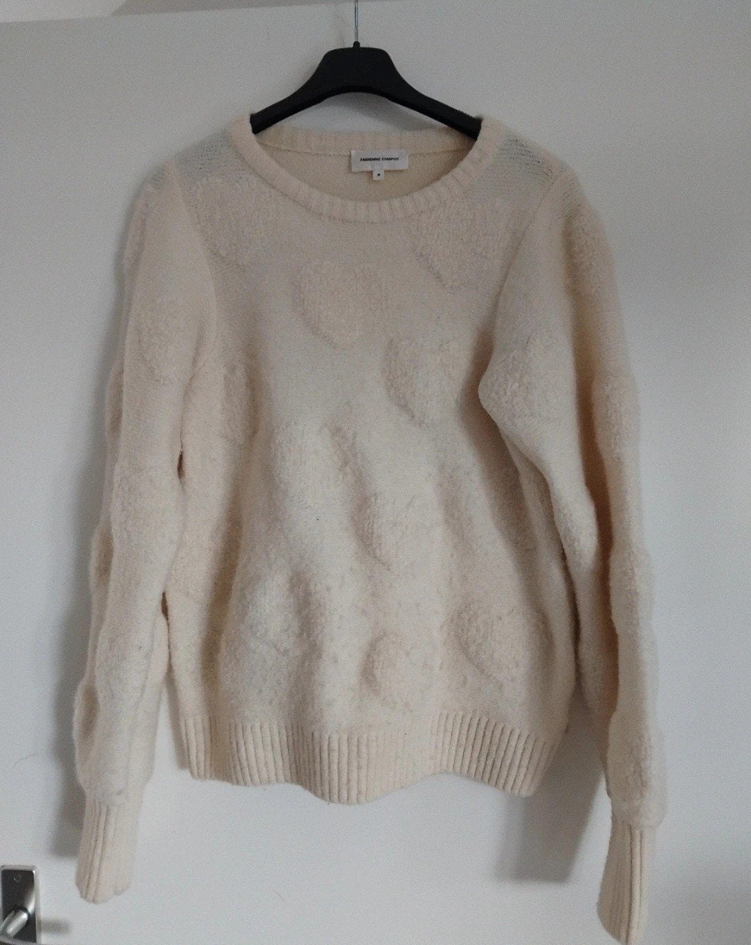 Fabienne Chapot Bibian Heart Pullover - Crème, Maat 38/40 (M), Overige kleuren, Ophalen of Verzenden, Zo goed als nieuw