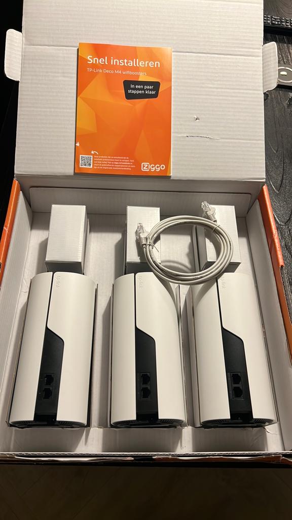 Ziggo TP-Link Deco M4 WiFi-boosters (3-pack), Ophalen, Zo goed als nieuw