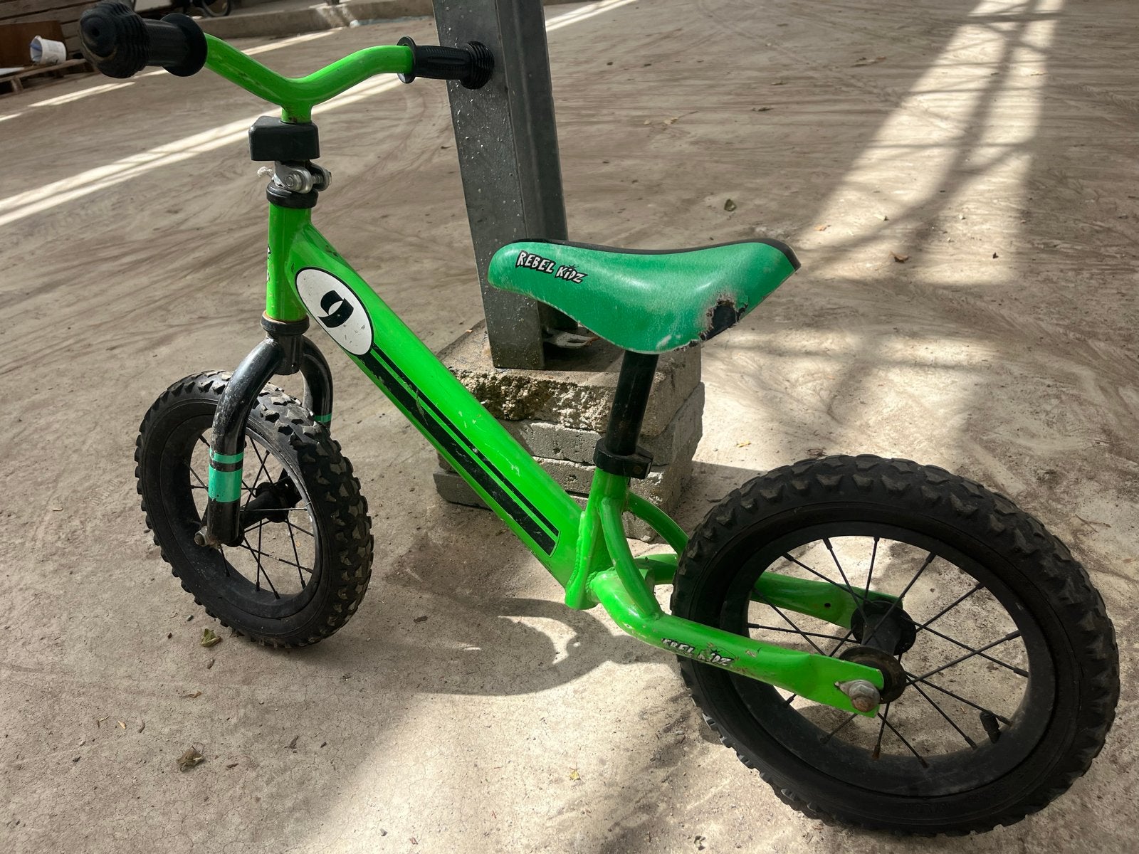 Rebel Kidz loopfiets groen - 12 inch, Ophalen, Gebruikt, 16 tot 20 inch