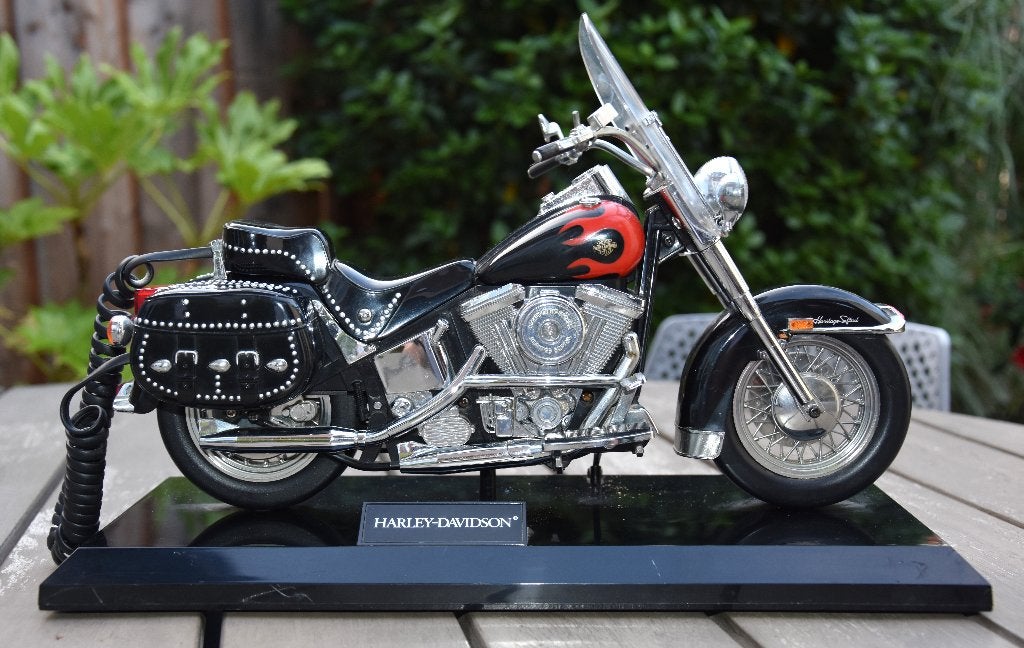 Vintage Harley Davidson Telefoon met Druktoetsen, Ophalen, Gebruikt