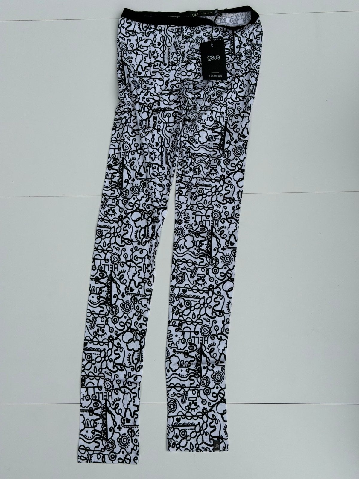 Nieuw GSUS Kids Legging Zwart-Wit Print Maat 158/164, Ophalen, Nieuw, Meisje, Broek