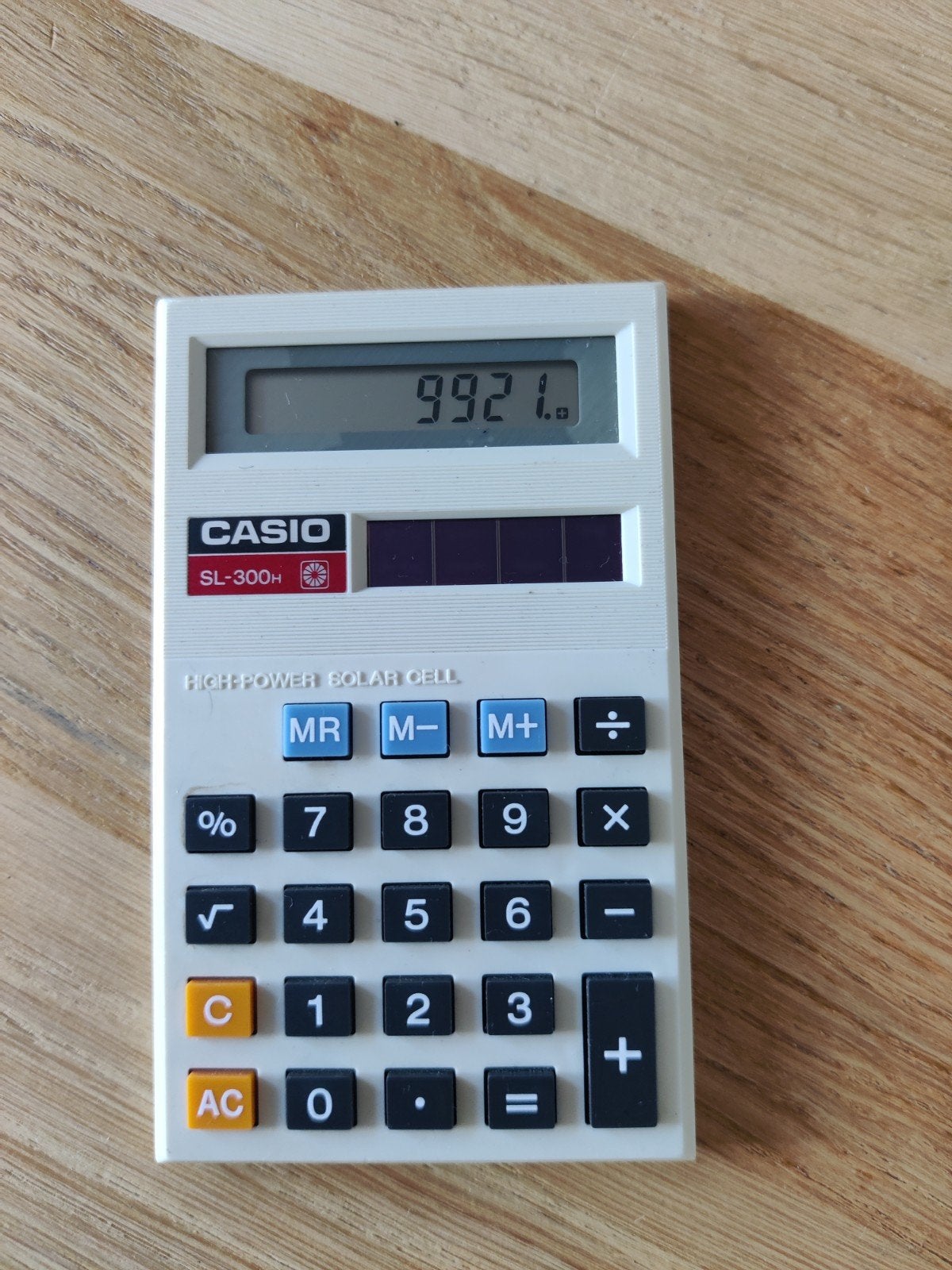Casio solar SL300h calculator, Ophalen, Gebruikt