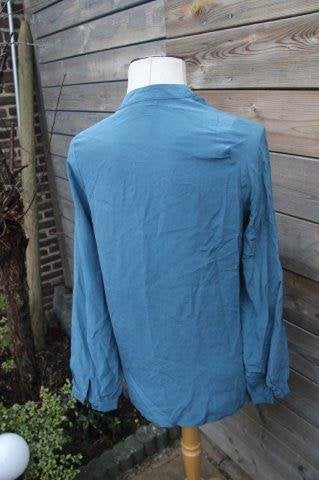 Tuniek petrol Bel Air mt T0 (M) transp zijde Vaste prijs OPR, Maat 38/40 (M), Blauw, Ophalen of Verzenden, Zo goed als nieuw