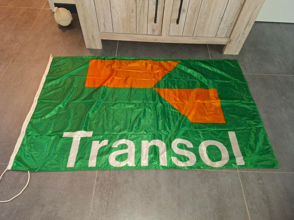 Scheepvaart vlag transol, Ophalen of Verzenden, Zo goed als nieuw, Reclamebord