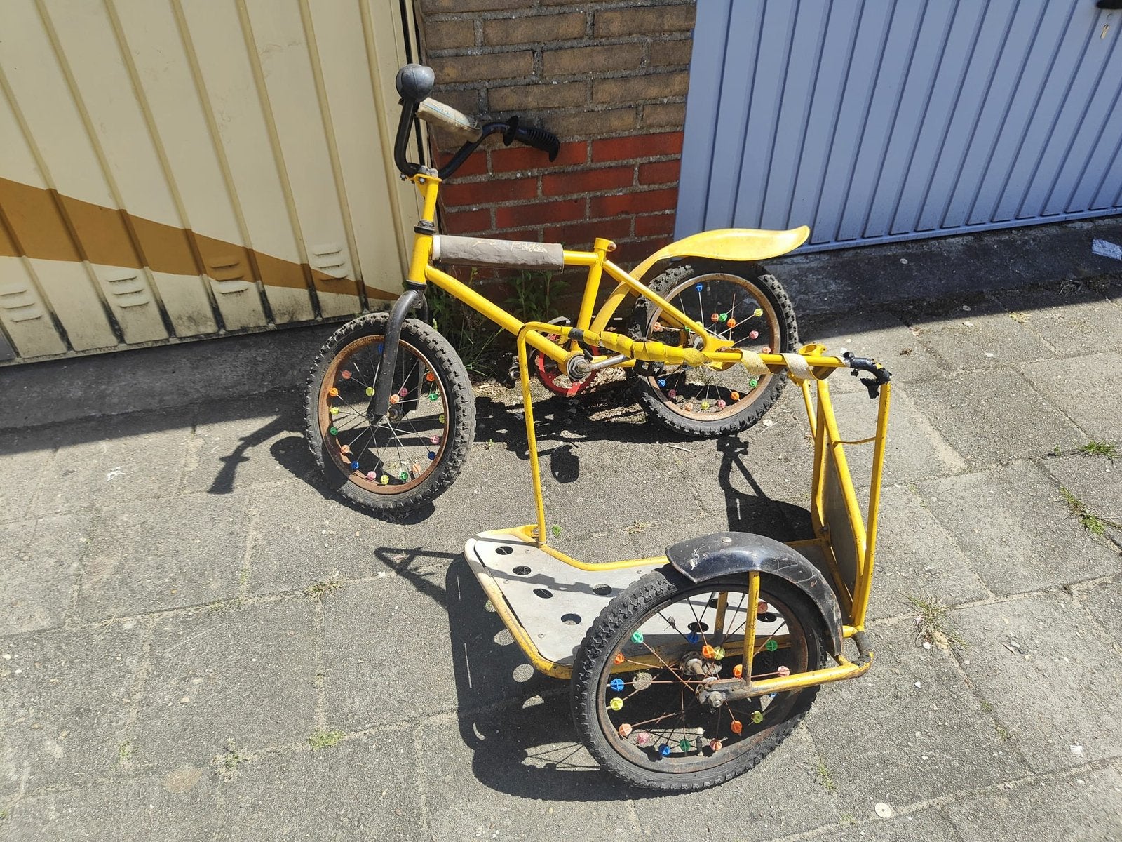 Kinderfiets met zijspan, Fietsen en Brommers, Ophalen, Gebruikt, Minder dan 14 inch