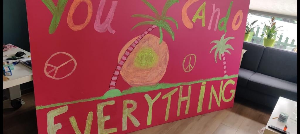 Lichtgewicht Neon Borden - 2x3 meter - Unieke Decoratie, Ophalen, Meerkleurig, Overige stijlen, Kunststof