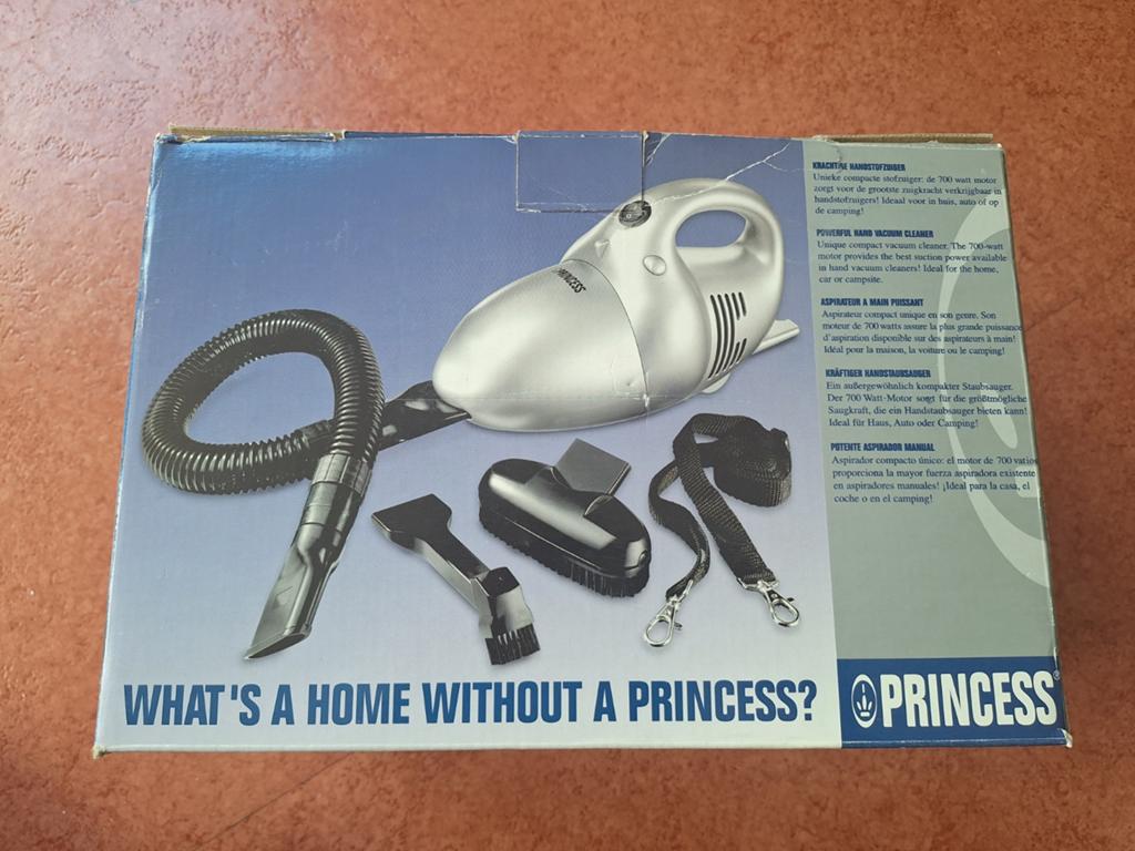 Princess Handstofzuiger 700W met accessoires, Kruimeldief, Ophalen of Verzenden, Zo goed als nieuw, Minder dan 1200 watt
