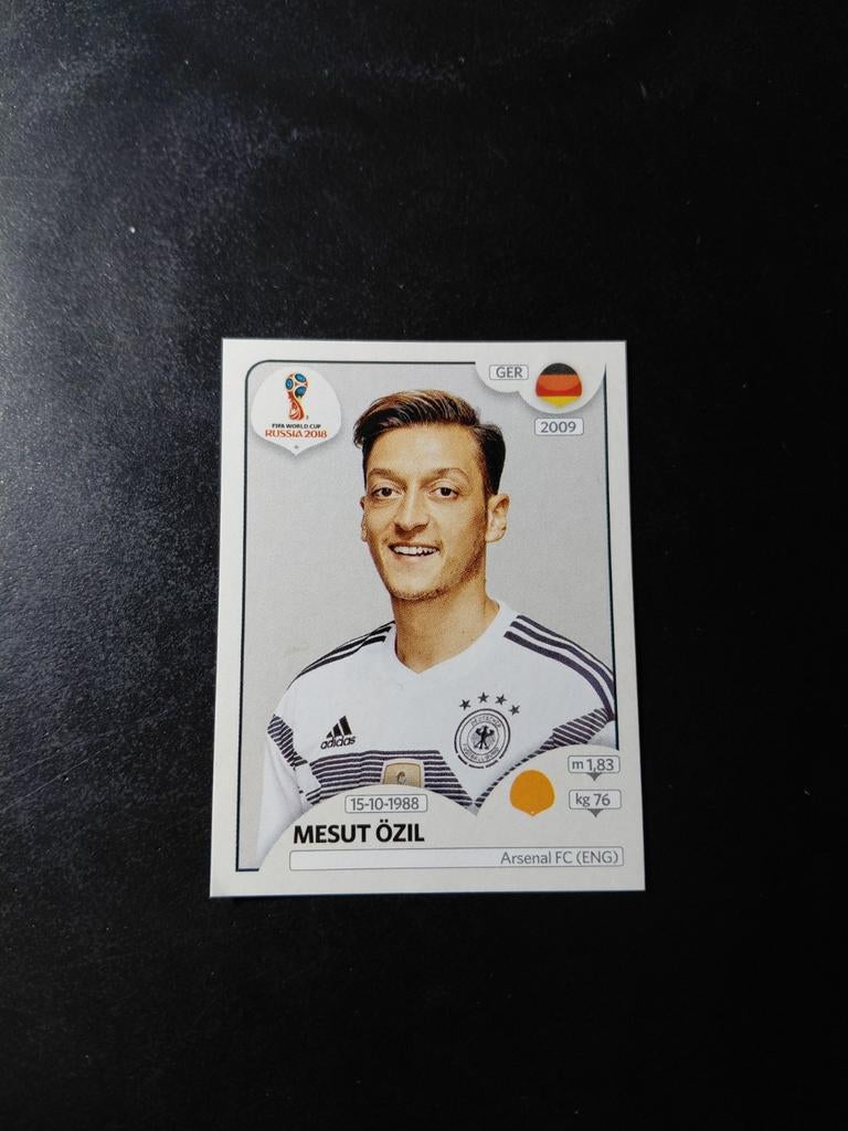 Mesut ozil (duitsland) panini wk 2018, Ophalen of Verzenden, Nieuw, Buitenlandse clubs, Poster, Plaatje of Sticker