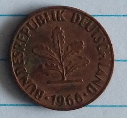 Duitse munt 1966,  5 pfennig, volgnr 41.2, Ophalen of Verzenden, Duitsland, Losse munt