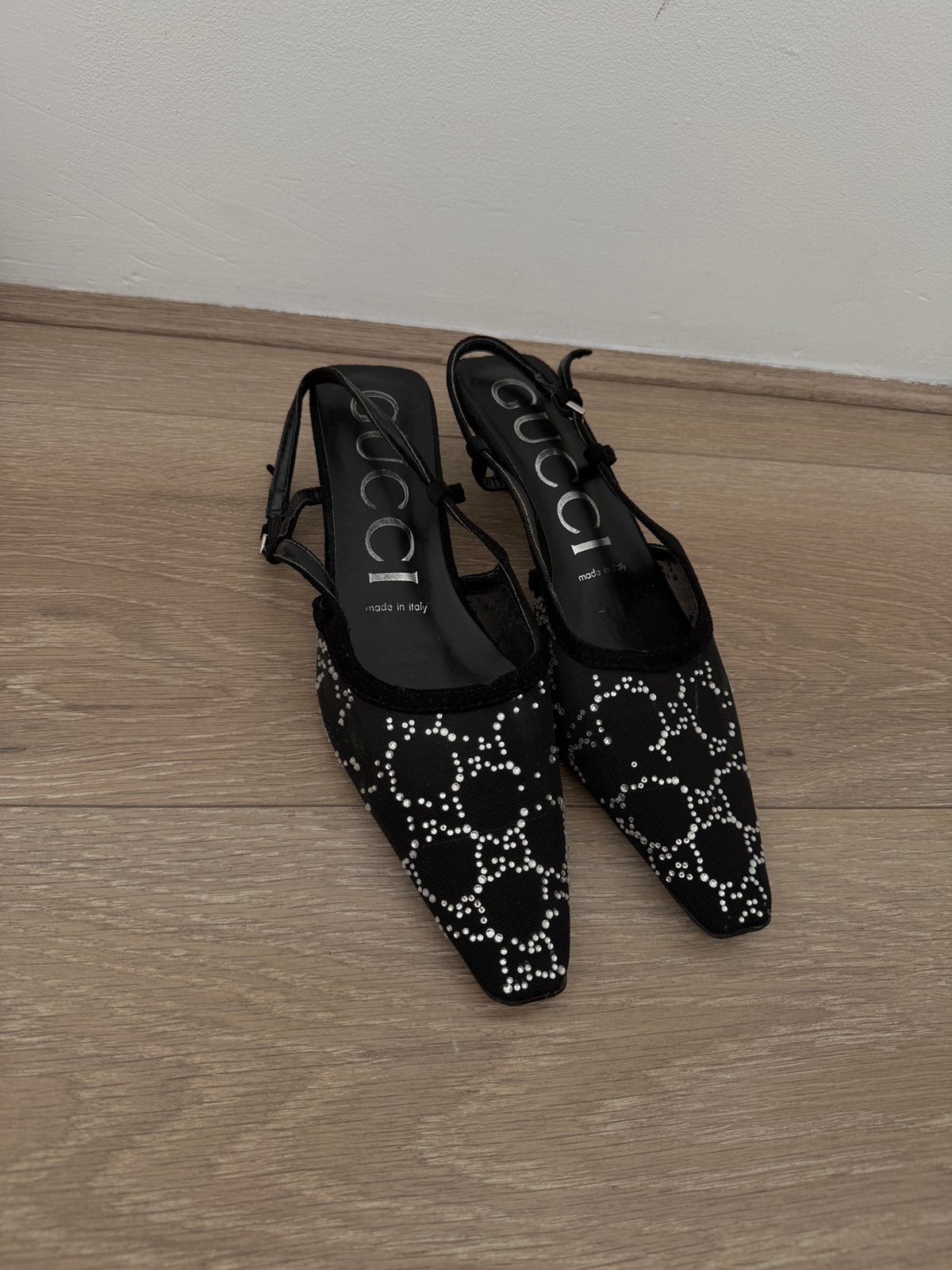 Gucci hakken kort 39, Kleding | Dames, Ophalen of Verzenden, Zo goed als nieuw, Zwart