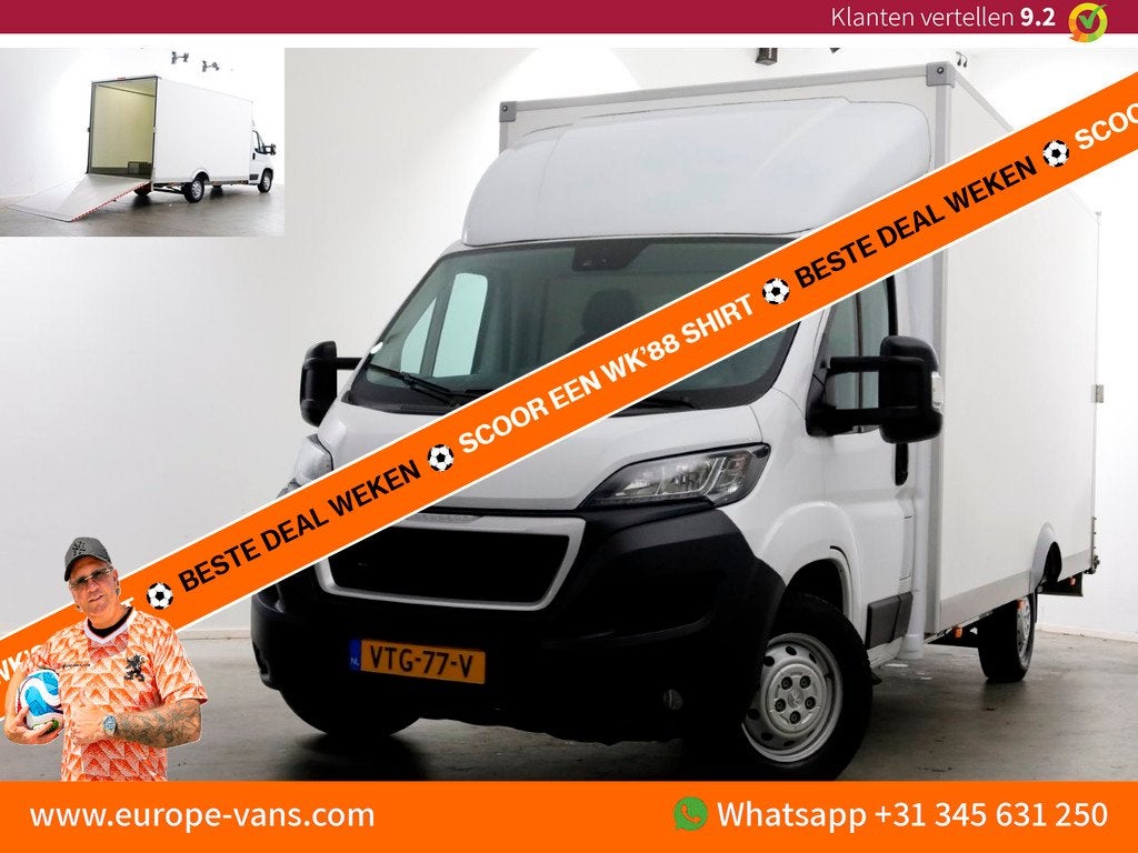 Peugeot Boxer 2.2 BlueHDi 165pk Durisotti Lowliner Bakwagen, Auto's, Voorwielaandrijving, Gebruikt, Euro 6, 4 cilinders