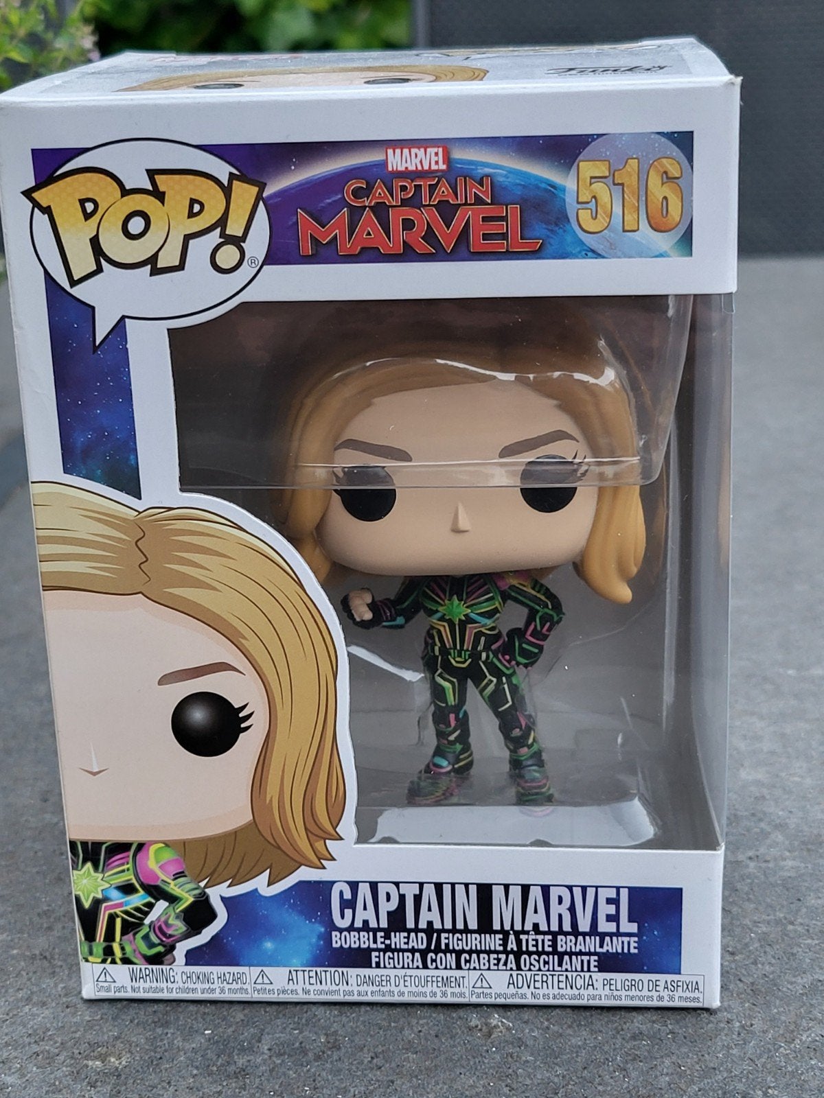Funko Pop! Captain Marvel 516 (Glow in the Dark), Ophalen of Verzenden, Zo goed als nieuw