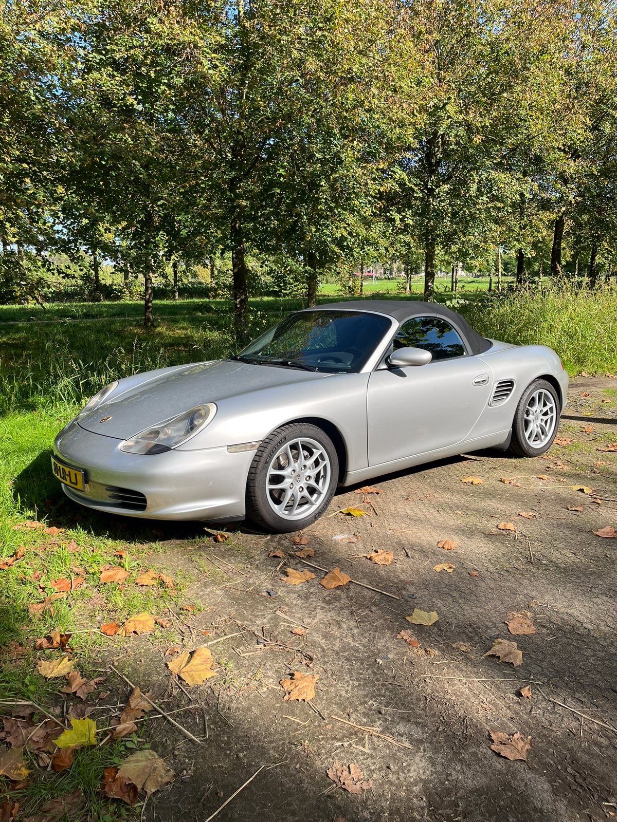 Porsche Boxster 2.7 AUT 2003 Grijs NL auto, 228 pk, Achterwielaandrijving, Origineel Nederlands, Zilver of Grijs