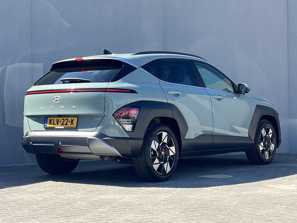 Hyundai Kona 1.6 GDI HEV Premium Sky / Automaat / Schuifdak, Gebruikt, Euro 6, 2 kWh, Leder