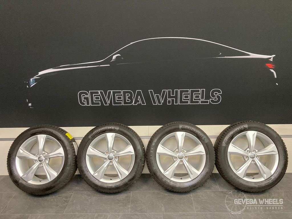 19” originele Audi Q5 velgen + winterbanden 5x112 235/55/19, Auto-onderdelen, Banden en Velgen, 19 inch, Gebruikt, -, -