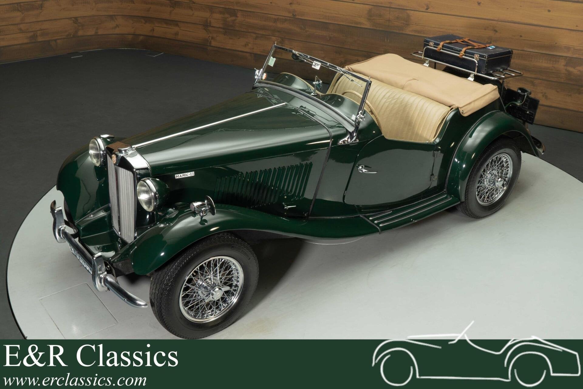 MG TD MK2 | Extensively restored | 1953, Auto's, Oldtimers, Achterwielaandrijving, 54 pk, Beige, Leder