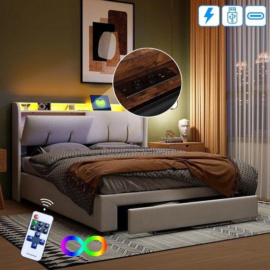 Gestoffeerd Tweepersoonsbed – Boxspring Bed – Ledikant, Corvance B.V., Verzenden, Nieuw, Corvancebol@gmail.com
