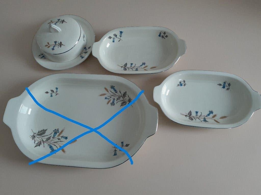 Botervloot en 2 vleesschaaltjes MCP. CZ., Antiek en Kunst, Ophalen of Verzenden