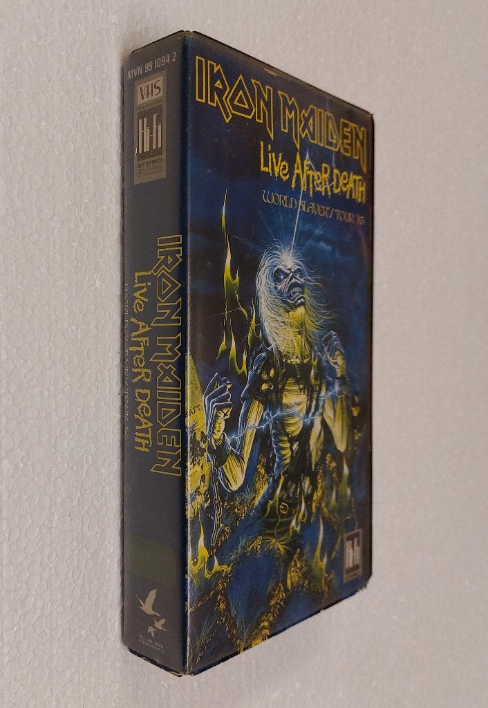 Iron Maiden VIDEO Live After Death 1985 EMI Nederland, Gebruikt, Gebruiksvoorwerp, Iron Maiden, Verzenden