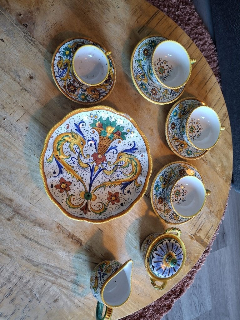 Deruta servies, Ophalen