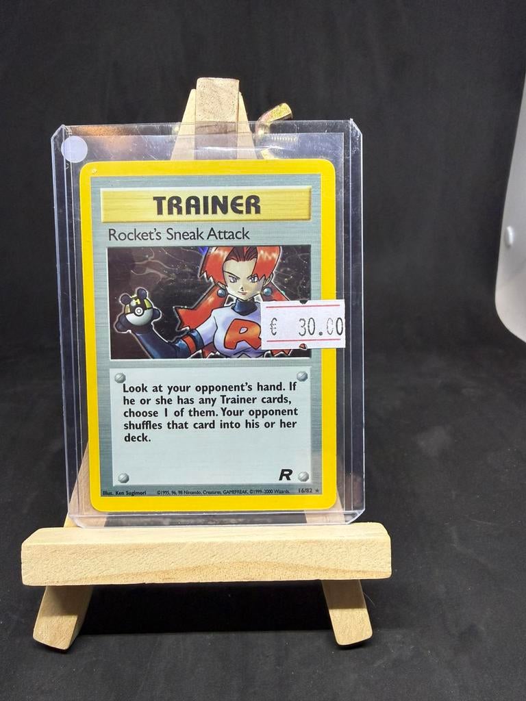 Rocket’s sneak attack 16 holo nm/exc+, Ophalen of Verzenden, Zo goed als nieuw