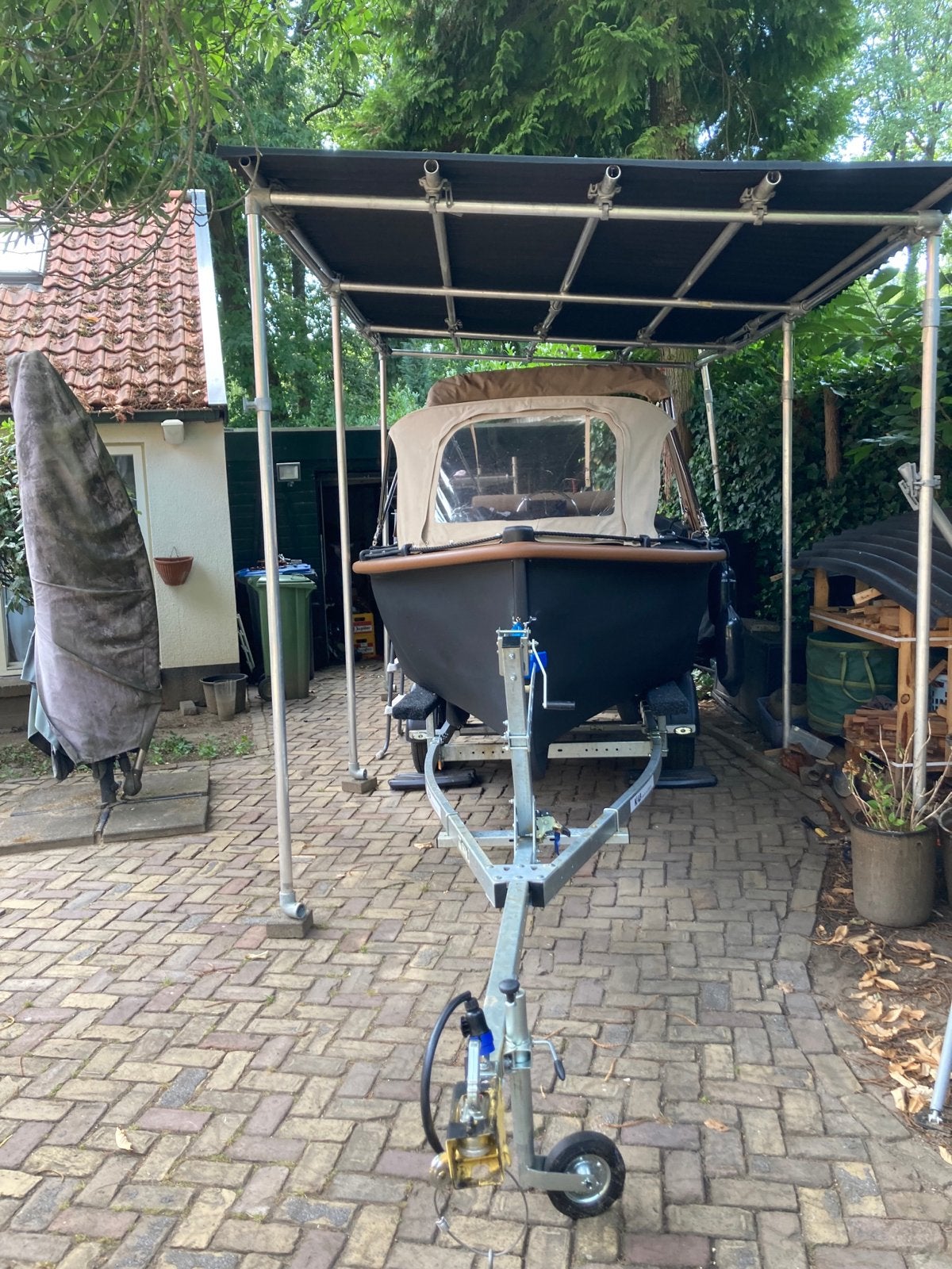 Whaly 450 classic met trailer en 10pk buitenboordmotor, Watersport en Boten, Overige merken, Afdekzeil, Buitenboordmotor, Sloep
