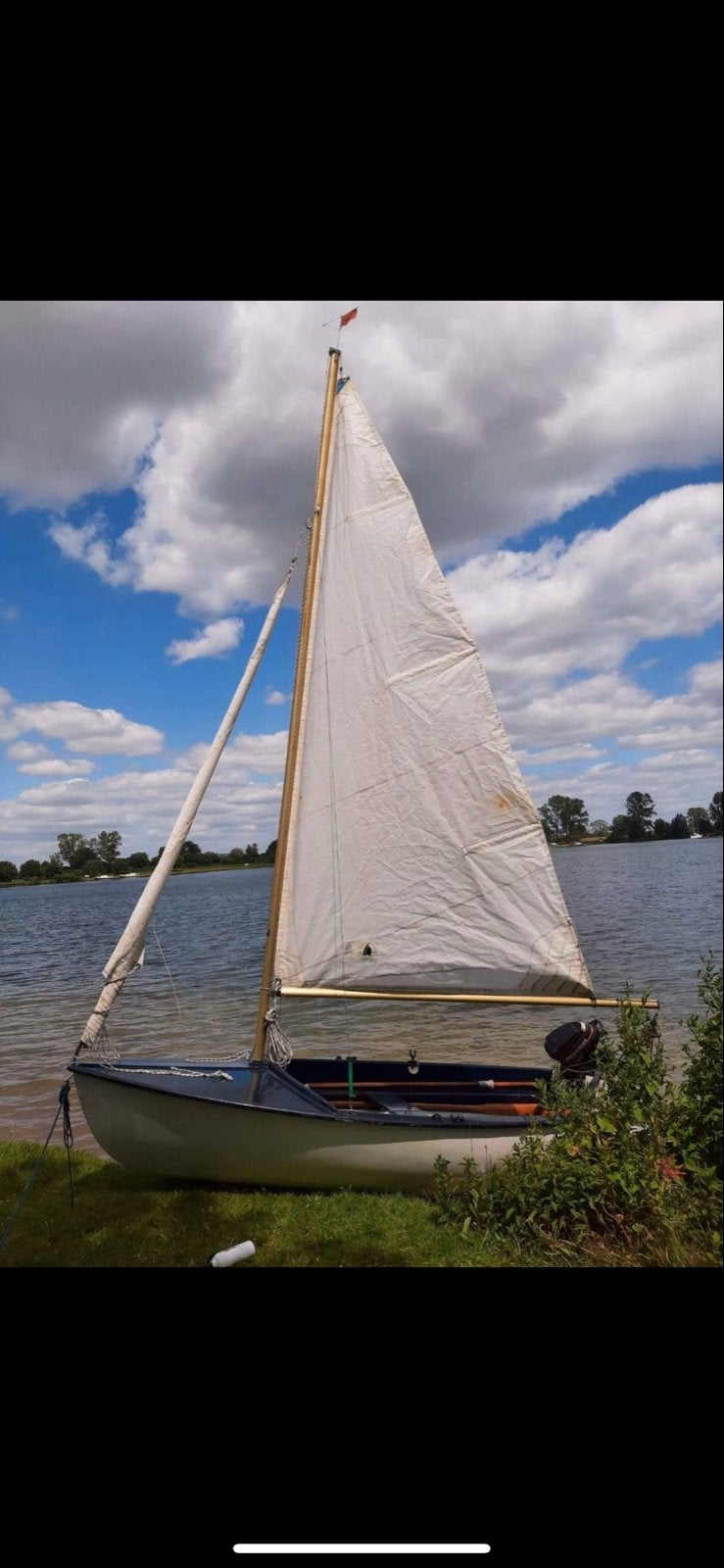 Piaf zeilboot, helemaal compkeet, met trailer, Watersport en Boten, Ophalen, Gebruikt, Polyester, Fok